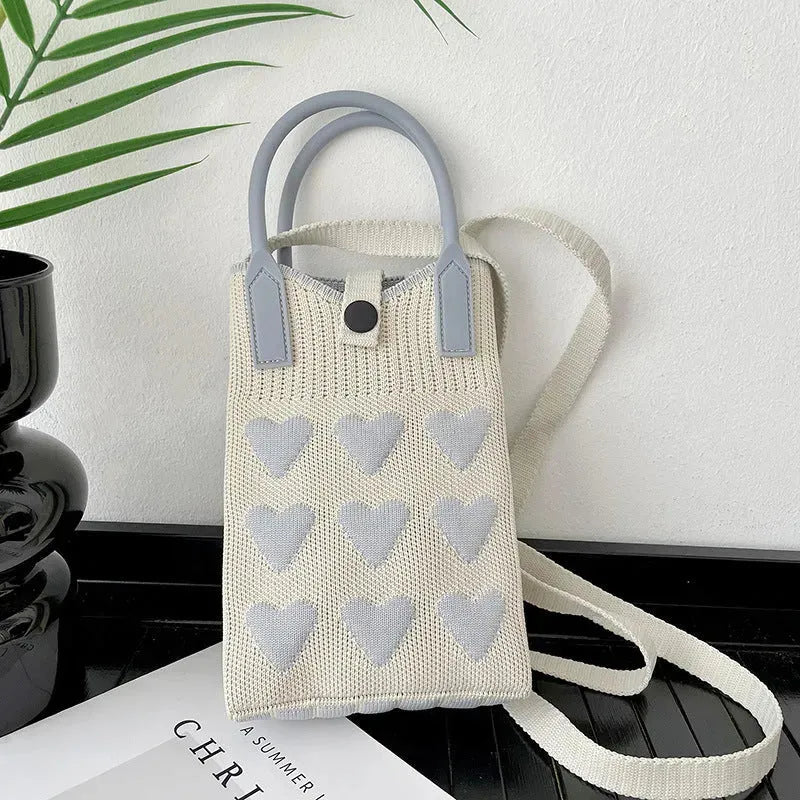 Love Mini Knit Shoulder Crossbody Bag - Bella Enchanté